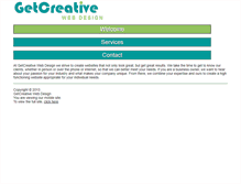 Tablet Screenshot of getcreativewebdesign.com